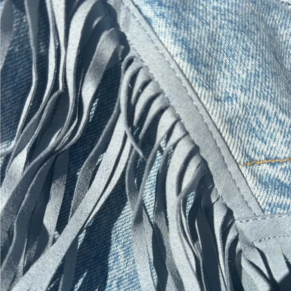 We the Free Free People After Hours Denim Jacket Medium - Picture 8 of 11